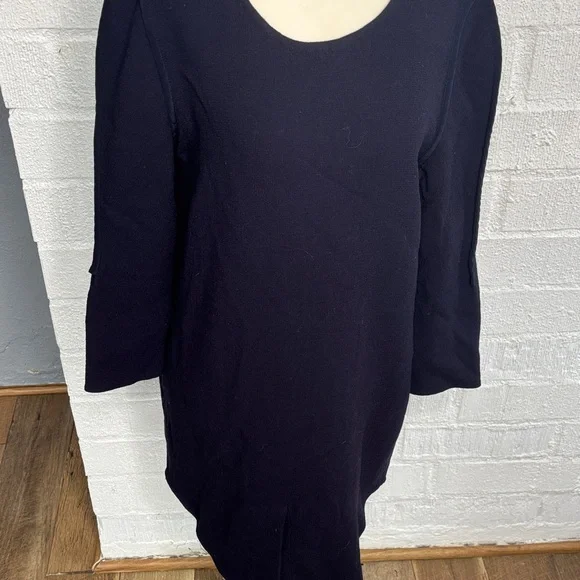 3.1 Phillip Lim Framed Silhouette Long Sleeve Navy Dress with pockets sz 4 - Picture 6 of 10